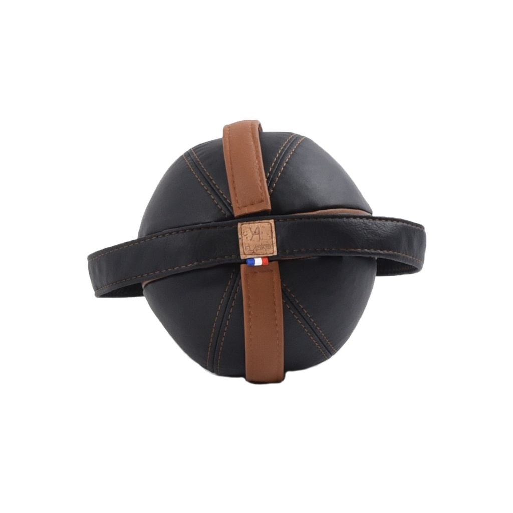 YA'ELASKO Home Collection "Balle &amp; Strap" Cuir Noir &amp; Camel